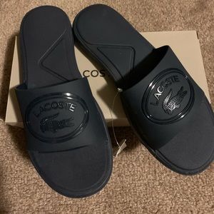 LACOSTE SLIDE SLIPPERS NEW IN BOX
